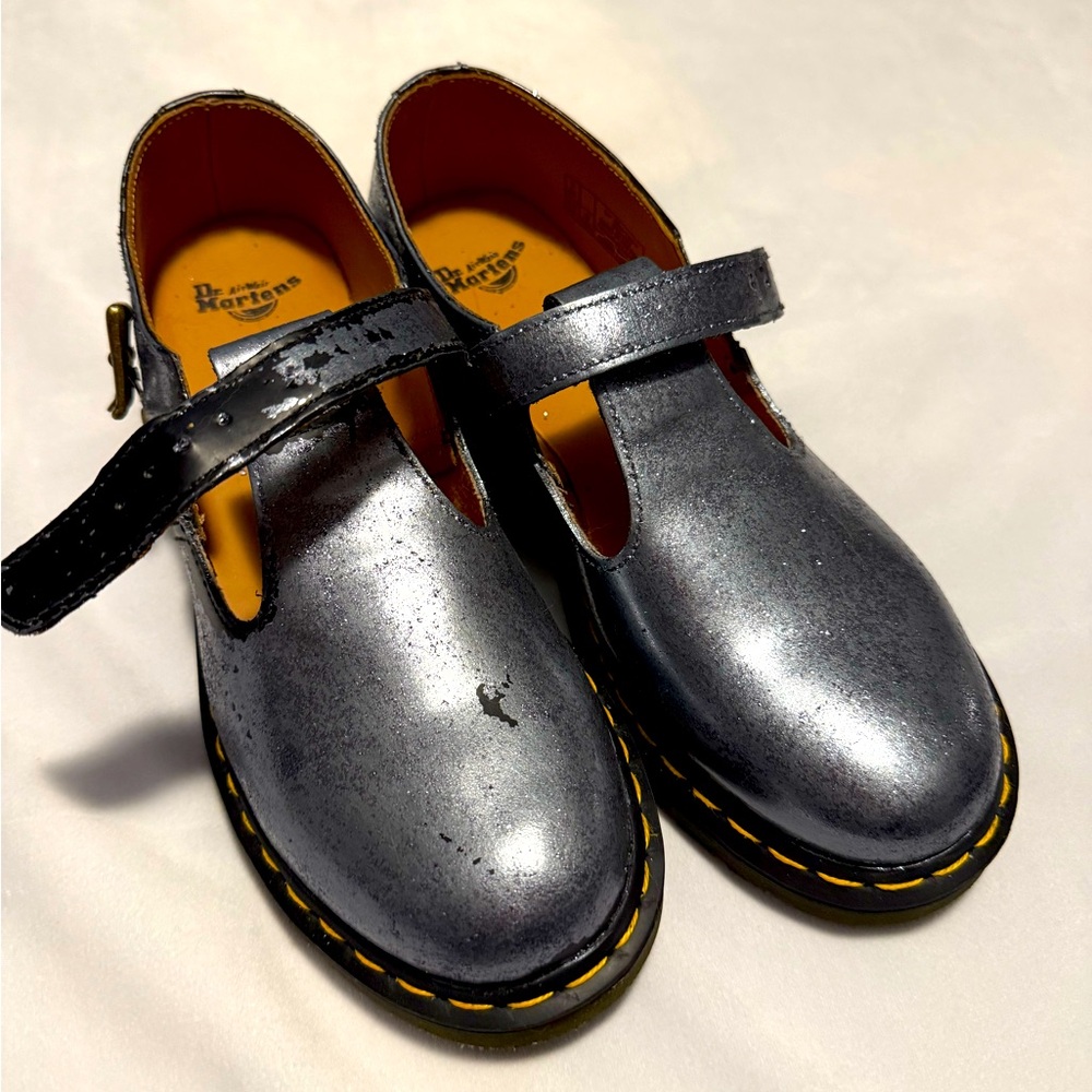 Dr. Martens Metallic Mary Jane Flats